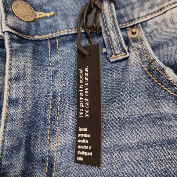 RSQ Men’s Size 34 × 32 Slim Vintage Flex‎ Jeans Distressed Blue NWT New - Picture 4 of 9